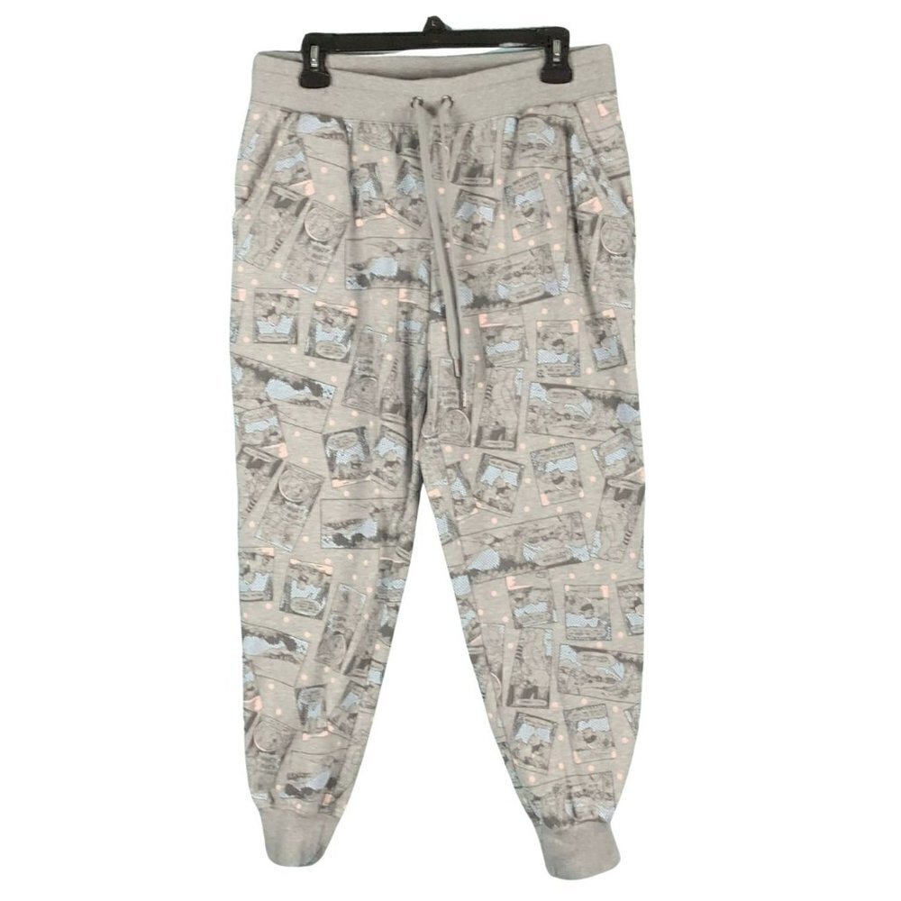 Disney Sleepwear Winnie the Pooh Bear‎ Light Grey Heather Lounge Pants, Medium